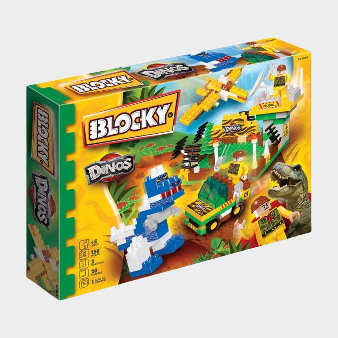 Bloques ladrillos BLOCKY dinosaurios 150 piezas