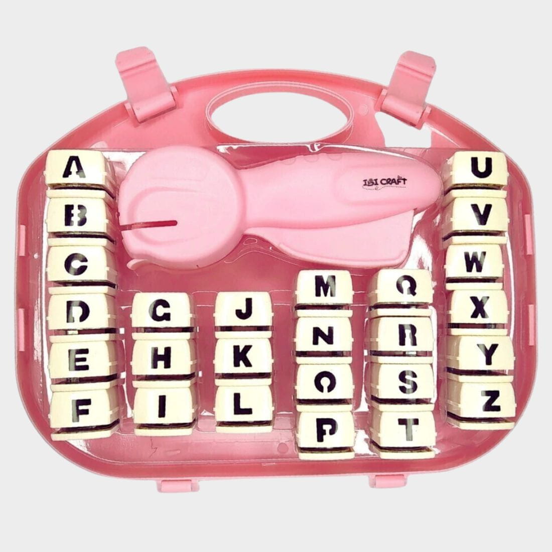 Pinza perforadora abecedario IBICARFT alfabeto Set 26 Letras