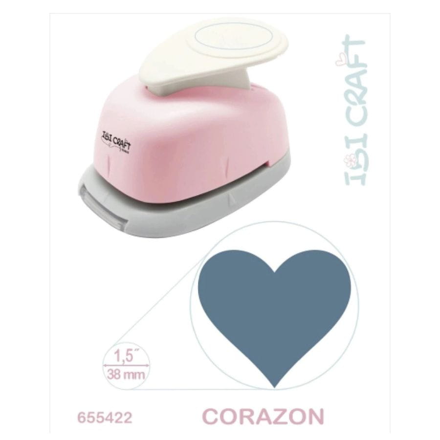 Perforadora 38mm 1.5'' IBI CRAFT forma corazon - Imagen 2