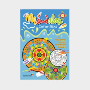 Mandalas infantiles Mundo de colores - Tapa Celeste