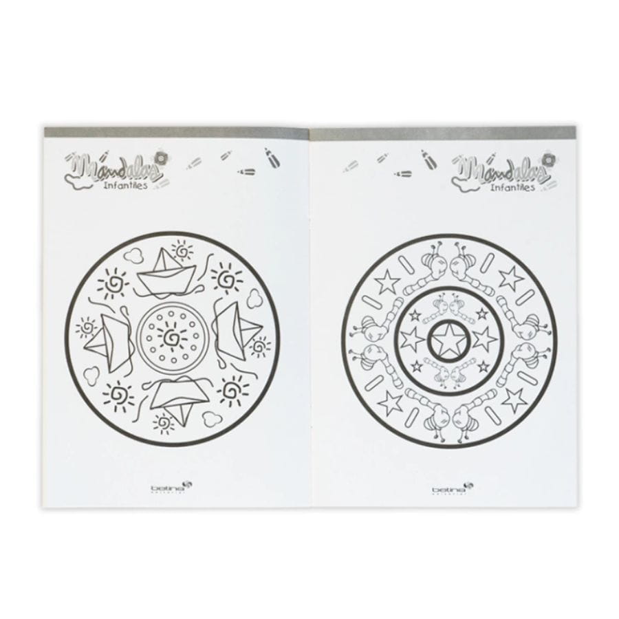 Mandalas infantiles Mundo de colores - Tapa Amarilla - Imagen 2